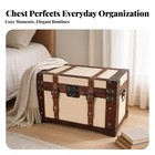 Storage Trunk Rustic Storage Trunk With Latch Wood-look For Home Organization