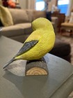 Hallmark  birds At My Window  Goldfinch Figure Signed Mb  marjolein Bastin 
