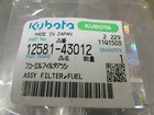 5 Genuine Kubota Diesel Engine Fuel Filter Part  12581-43012 - Inline Filter Oem