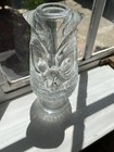 Viking Glass Glimmer Fairy Lamp Owl In Crystal Clear Glass - Gorgeous