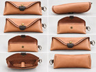 Handmade Leather Eyeglass Sunglasses Case 7 5 X 3 5 Made In Michigan