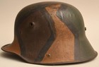 Wwi Ww1 German Camo Camouflage Helmet  Tj66  Early Model 1916 Exc   