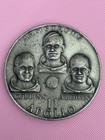 Apollo 11 Moon Landing 5 Oz Silver Medallion  Mans First Lunar Landing July 1969