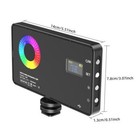 Led Selfie Light  Portable Rgb Video Light  Rechargeable Dimmable Panel Lamp
