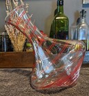 Nicholas Kekic Signed Rolling Red Wine Decanter - Blown Glass - 750ml