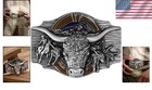Classic Skull And Crossbones Western Cowboy Belt Buckle For Stylish Men