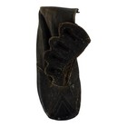 Vintage Victorian Antique Black Leather High Button Baby Boots Children Shoes