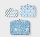 New In Hand 3pc Packing Cube Set Blue - Roller Rabbit X Target