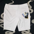 New Adidas Golf Women Climalite Bermuda Shorts White Stretch Size 12 Nwt  60