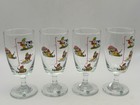 Vintage Irish Coffee Glasses Set Of 4 Gnome Leprechaun Shamrock Recipe Footed