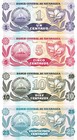 Nicaragua Set 1 - 5 - 10 - 25 Centavo  1991  Uncirculated