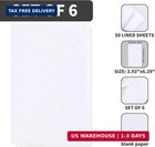 6 Pack 4x6 Blank Memo Note Pads 50 Sheets Small Scratch Pads For Writing