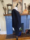 Vintage Caroll Reed 10 Boiled 100  Wool Cardigan Jacket Blazer Black  Button M