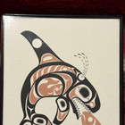 Vtg Jack Hudson  killer Whale  Pacific Northwest Tsimshian Art Print Signed Rare