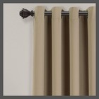 Set Of 2  84 x52   Insulated Grommet Blackout Window Curtain Panels Mocha -