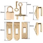 7pcs set Metal Clasp Lock Lockbutton For Women Handbag Shoulder Bag Purse Diy Ac