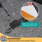 Waterproof Rug Pad  Thick 4x6 Ft Under Area Rug Carpet Pad  Non S