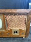 Vintage Admiral Tube Television Tv Wood Cabinet Mid Century Atomic Age