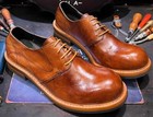 Men s British Lace Up Shoes Leather Retro Round Toe Casual Dress Formal Shoes 