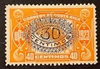 Travelstamps  1925 Costa Rica Surcharge Stamps Scott  138 - 30c On 40c Mint Mogh