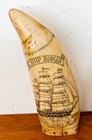 Scrimshaw Vintage Replica Reproduction Whale Tooth