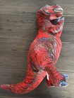 1992 Red T Rex Dinosaur Plush Stuffed Applause Toy Determined Production Vintage