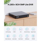 H 265  8-channel 5mp-lite Dvr 1tb Hard Drive Security Camera System With 4x 1080