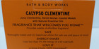 Bath Body Works Wallflowers Fragrance Refill Calypso Clementine New Set Of Two