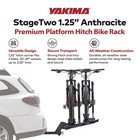 Yakima Stagetwo Premium 4 Bike Hitch Bike Rack Compatible W 52  Wheelbases used 