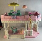Plawskool 1994 Dollhouse Front Porch   Sun Deck W accessories