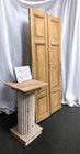 Antique French Double Doors  40x91  European Doors  Flat Panel Doors  A649