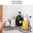 1-shelf Modern Black Iron Corner Shower Caddy  Strong   Durable  No Drill Wal   