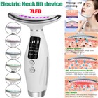 3 7led Constant Heat Microcurrent Color Light Therapy Facial Neck Lift Massager