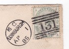 1885 Qv 4d Dull Green Stamp On Cover To Georgetown British Guiana Demerara C  350
