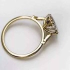 Art Deco Style 3 5ct Asscher Cut Lab Created Diamond Engagement 14k Gold Fn Ring