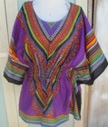 Elastic Waist Dashiki African Blouse Women Traditional Dress Top One Size