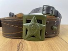 Soviet General Leather Belt Ussr Army War Belt Rare Large Original