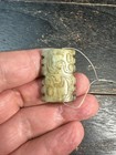 Chinese Archaic Style Jade Cong Bead Pendant  Hand Carved Jade Amulet  Liangzhu