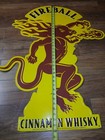 Huge 36  Tall  fireball  Cinnamon Whisky   dragon   Embossed Metal Sign   htf 