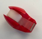 Vintage Modern Italian Design Small Red Tape Dispenser Made In Italy Mcm Style