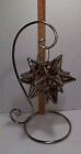 Vintage Viva  Moravian Star Hanging Tealight Pendant Glass Star   Stand