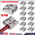 2-hole Magnesium Pencil Sharpener 12pcs Survival Metal Pencil Sharpener Set Usa