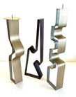 Vintage 3 Cec Lepage Lucite Abstract Art Sculpture Candle Stick Holder Signed