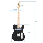 Glarry Gtl Maple Fingerboard 39 Inch Electric Guitar 6 String For Beginner