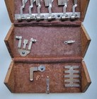 Antique 1889 Singer Sewing Oak Puzzle Box With Some Original Parts attachments