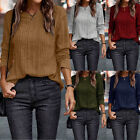 Women Leisure Shirt Blouse Long Sleeve T-shirt Loose Autumn Shirt Tops Tunic