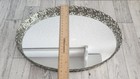 Mirrored Vanity Tray Dresser Vintage Gold Filigree Approx 12 5  X 8 5  Oval