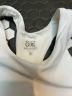 Athleta Girl White Cropped Tank Top Xs 6 Racerback