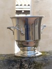 1970 Charming Vintage French Silverplated Champagne Ice Wine Bucket Handle Mint