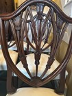 Hepplewhite Style Virginia Craftsmen Mahogany Shield Back Dining Chairs Set Of 6